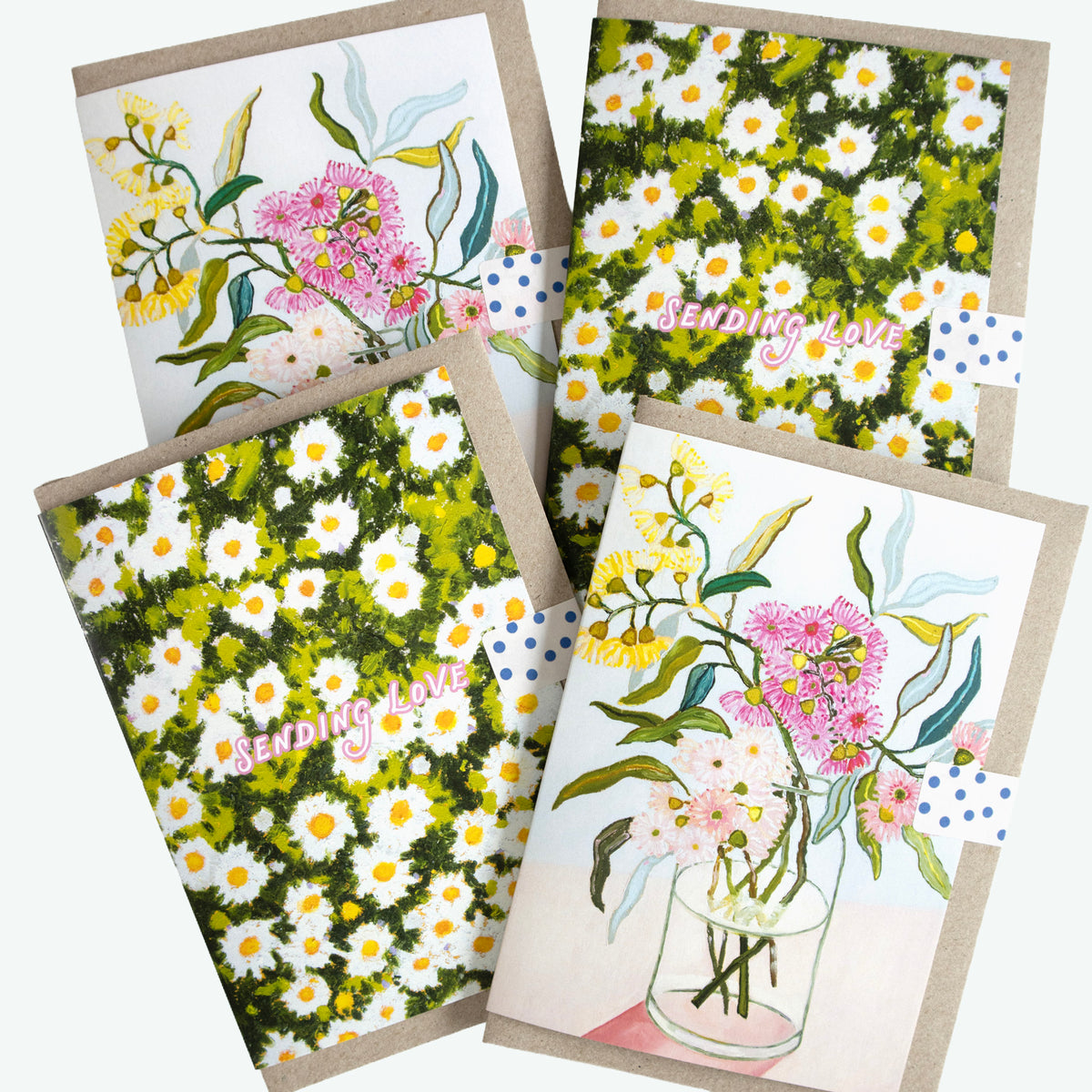 Aussie Blossoming Gums Greeting Card