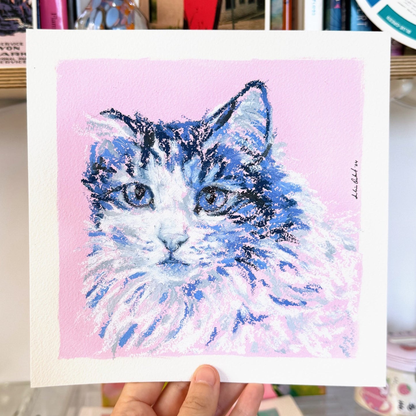 Oil Pastel Pet Commission
