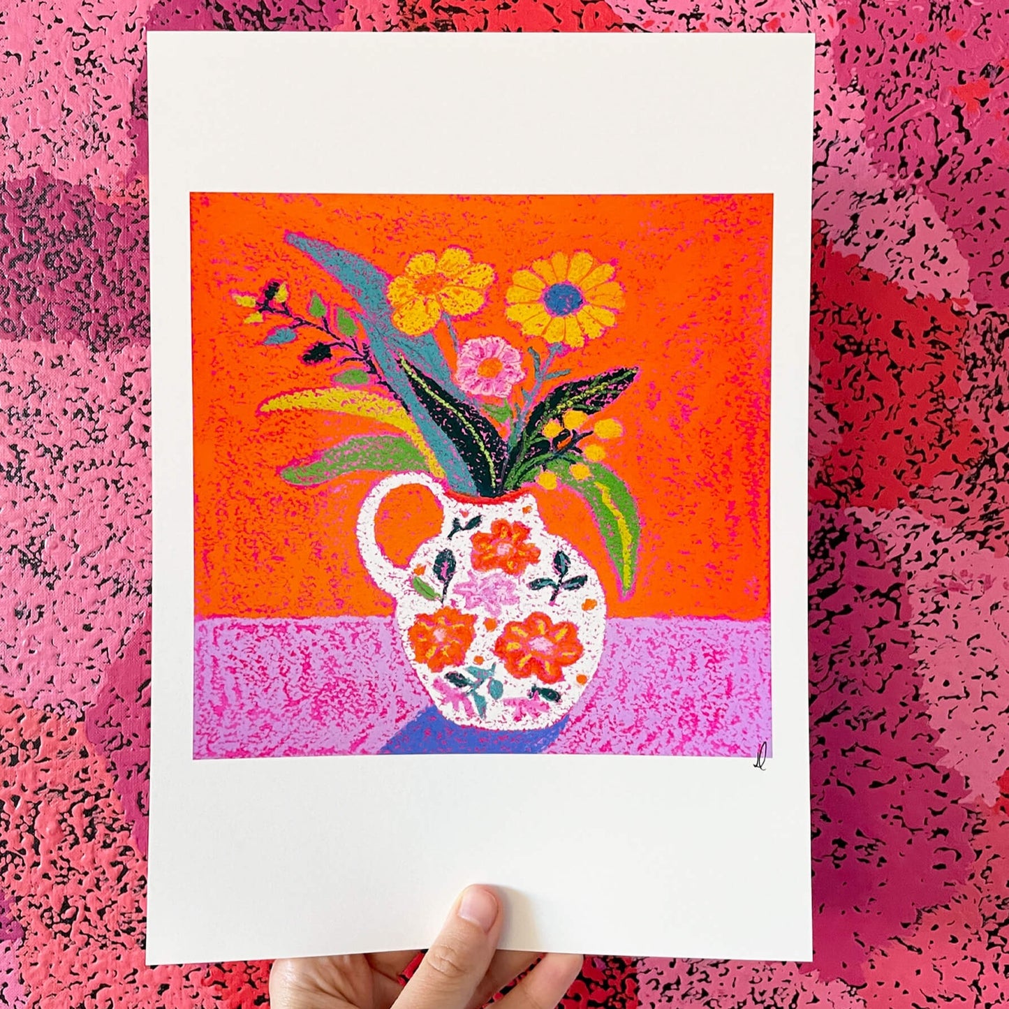 Golden Blooms Art Print