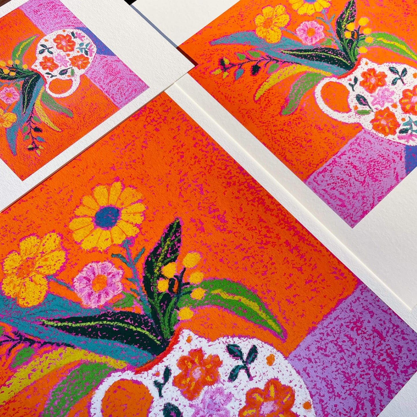 Golden Blooms Art Print