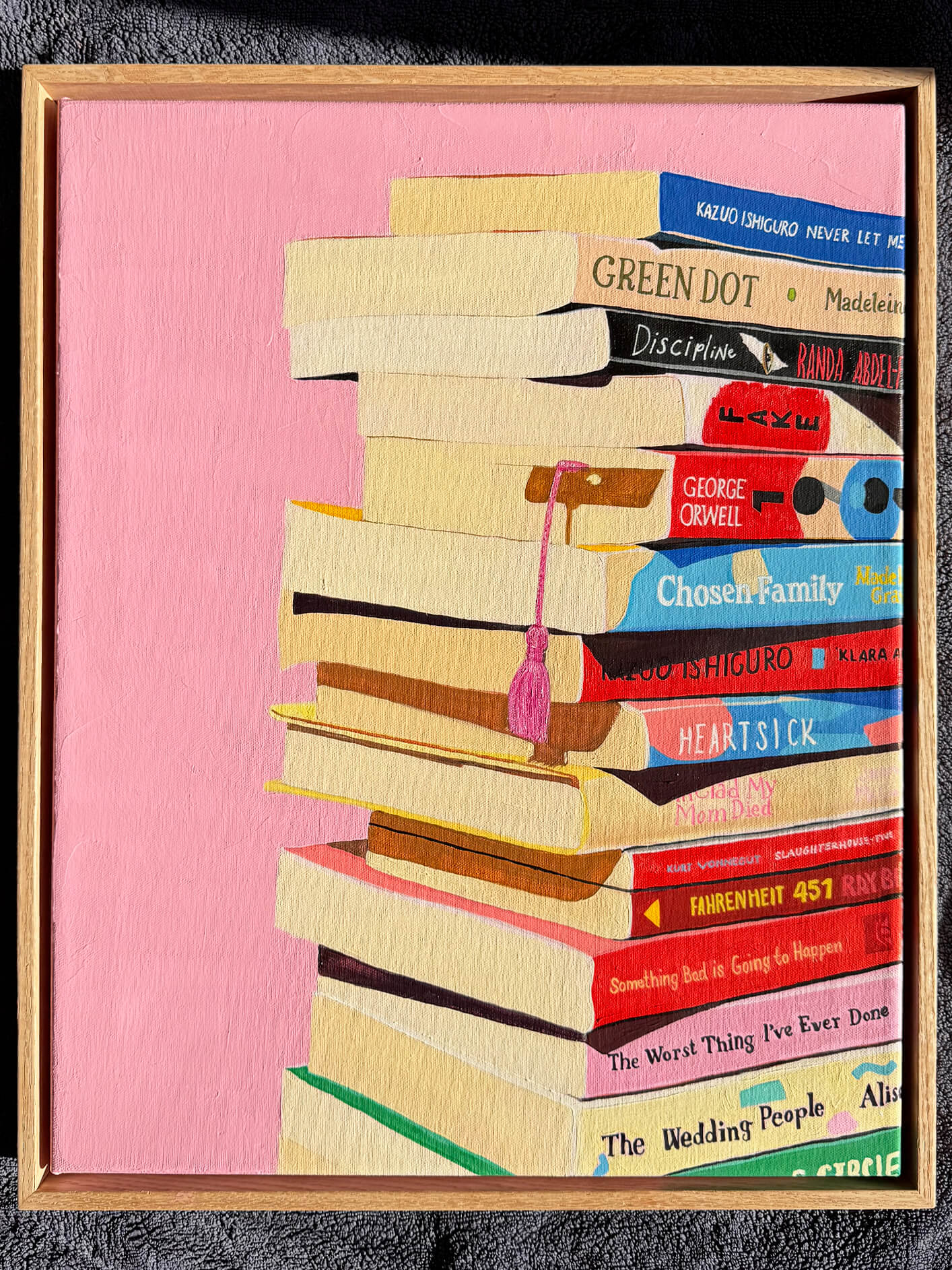 Book Stack Original Artwork