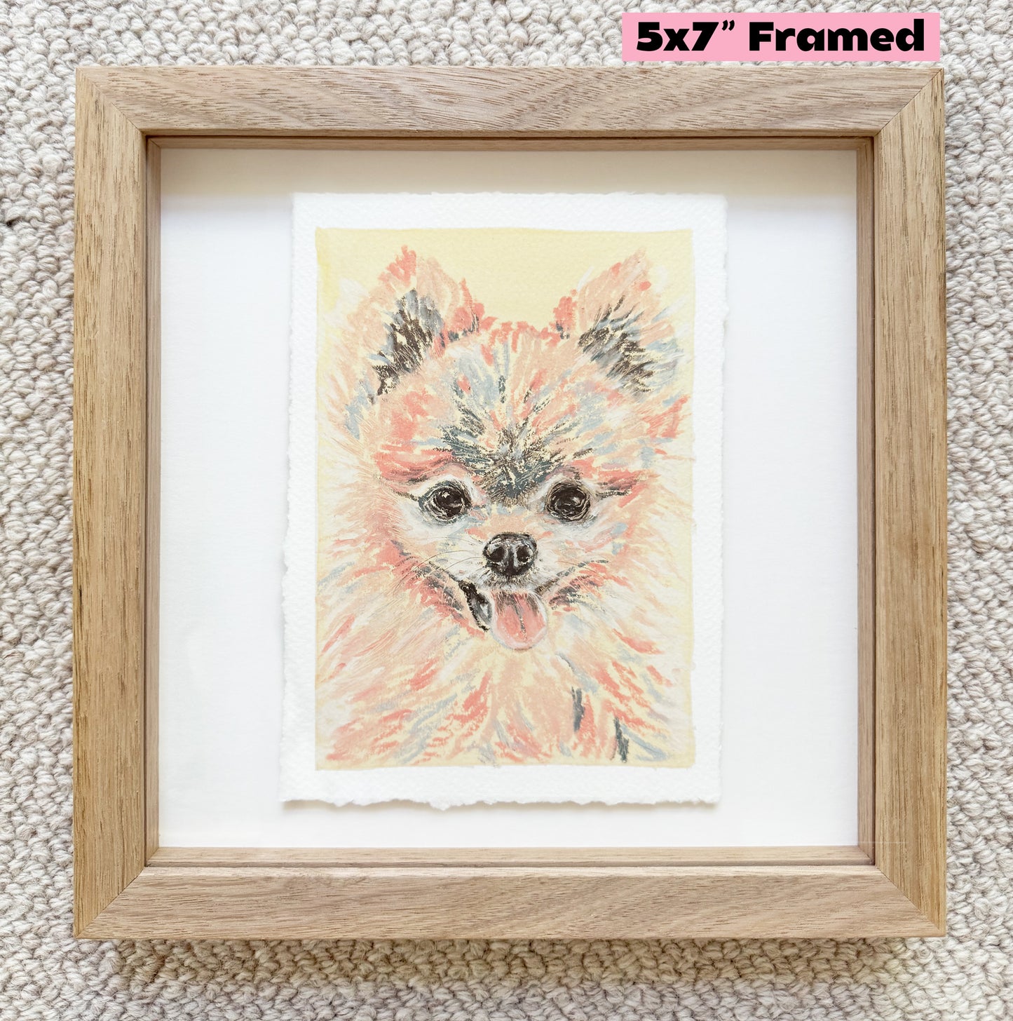 Oil Pastel Pet Commission