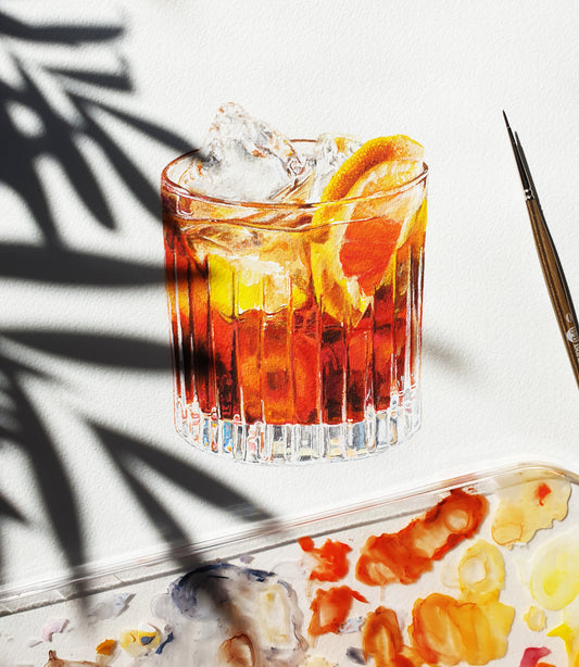 Watercolour Cocktail Commission