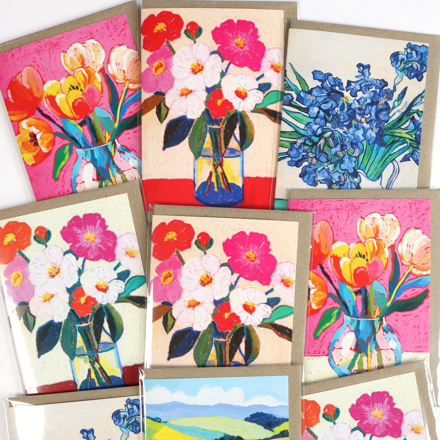 Gathered Garden (Brown) Greeting Card