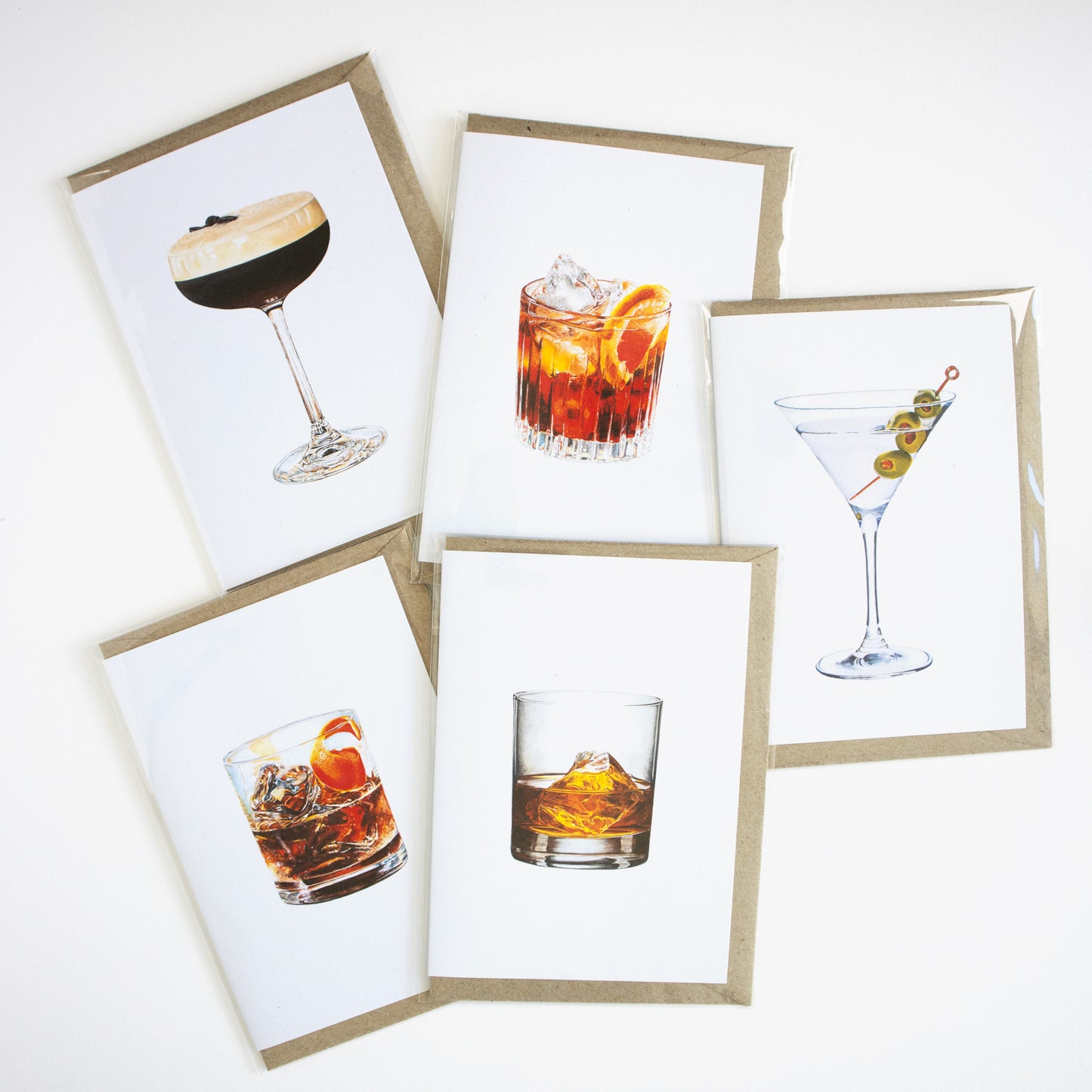 Espresso Martini Cocktail Greeting Card