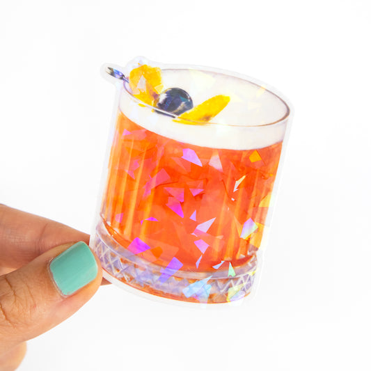 Amaretto Sour Cocktail Prism Vinyl Sticker