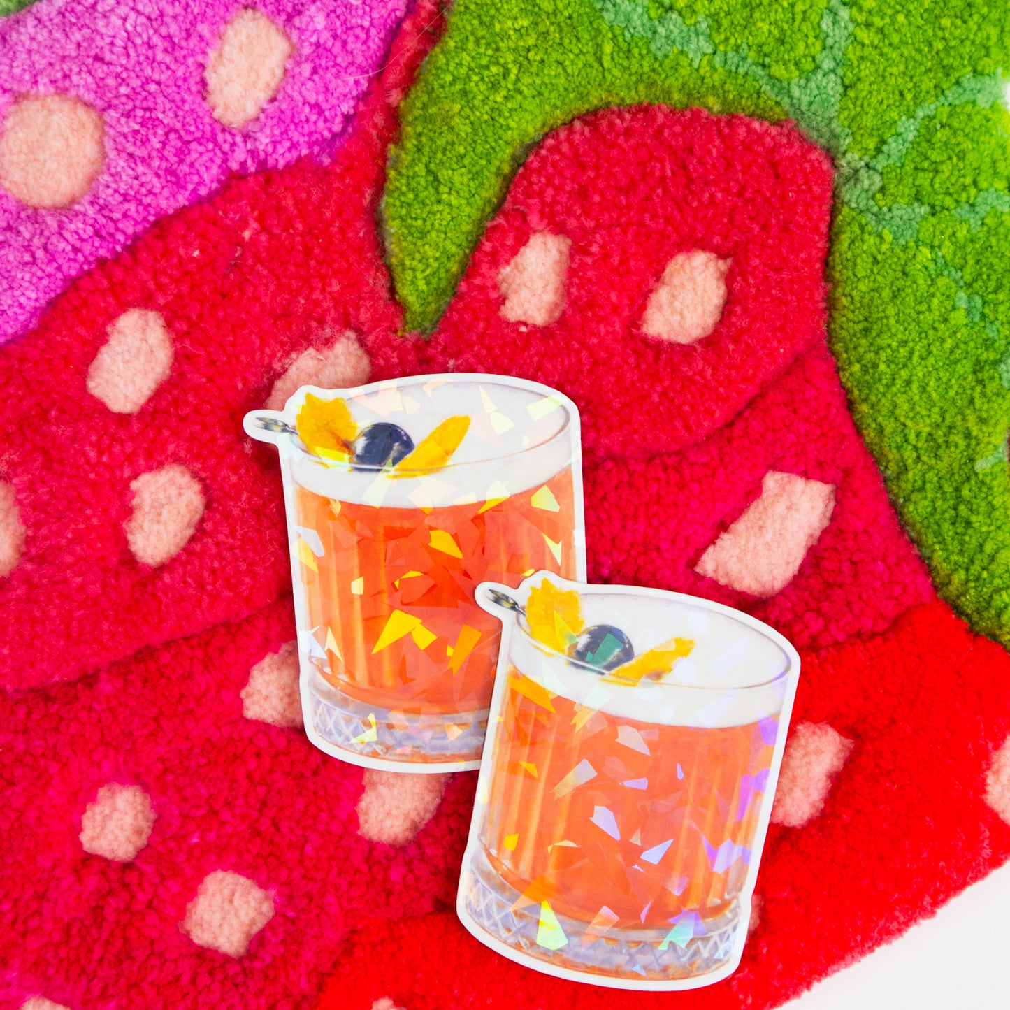 Amaretto Sour Cocktail Prism Vinyl Sticker