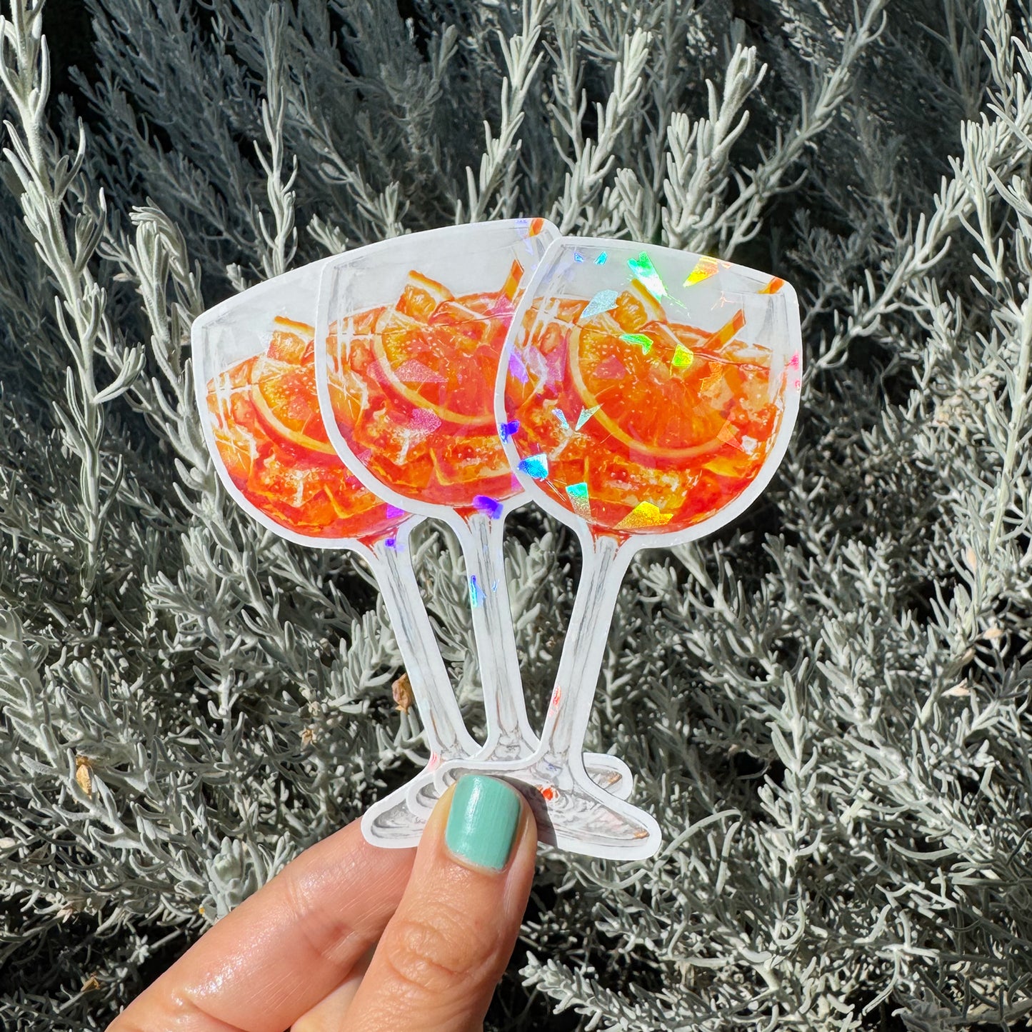 Aperol Spritz Cocktail Prism Vinyl Sticker