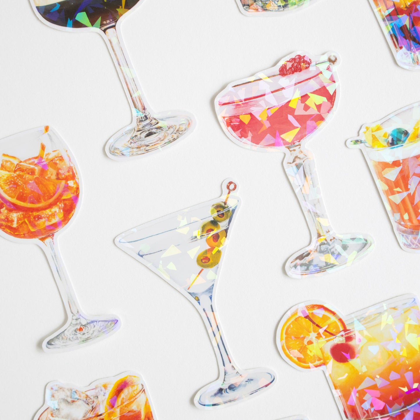 Clover Club Cocktail Prism Vinyl Sticker