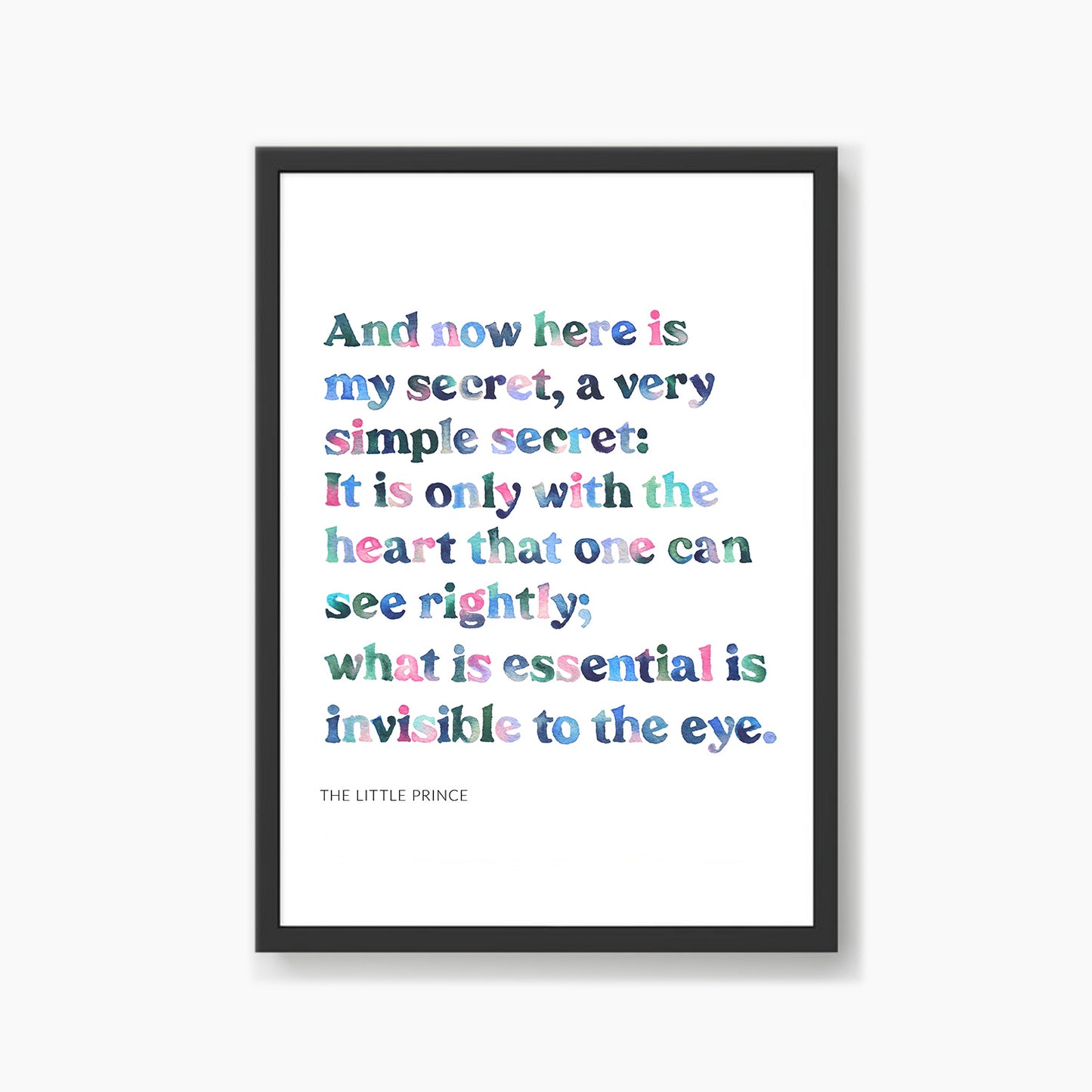 the little prince quote art print