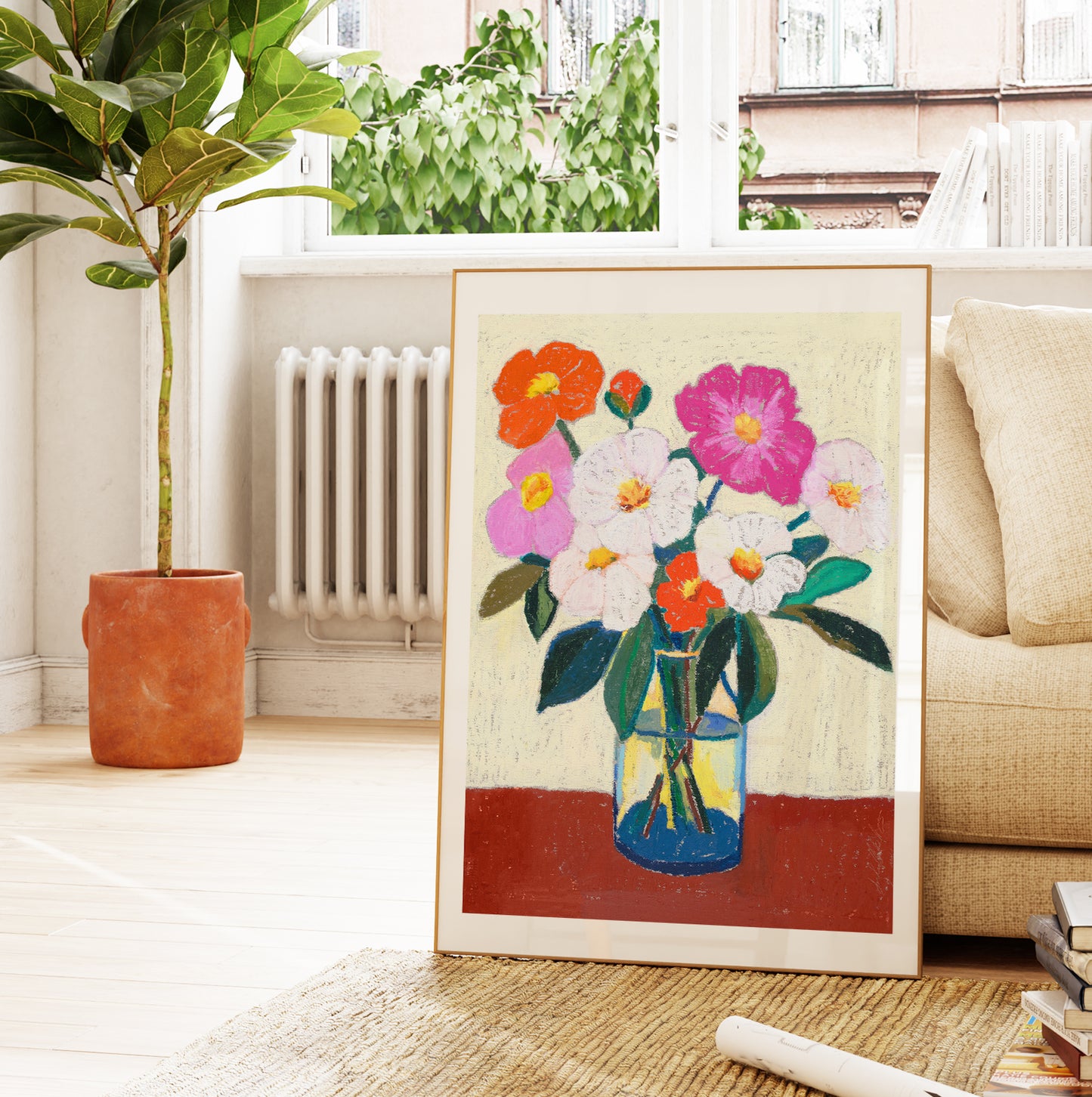 Gathered Garden Bouquet Print