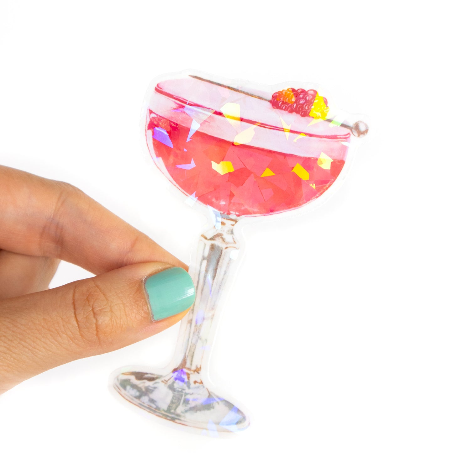 Clover Club Cocktail Prism Vinyl Sticker