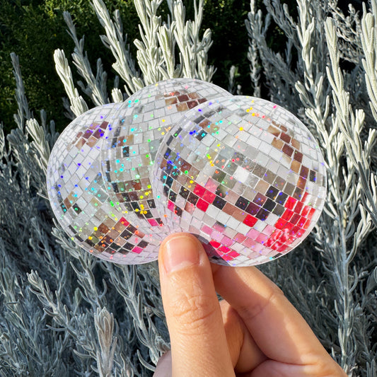 Shiny Disco Ball Glitter Sticker