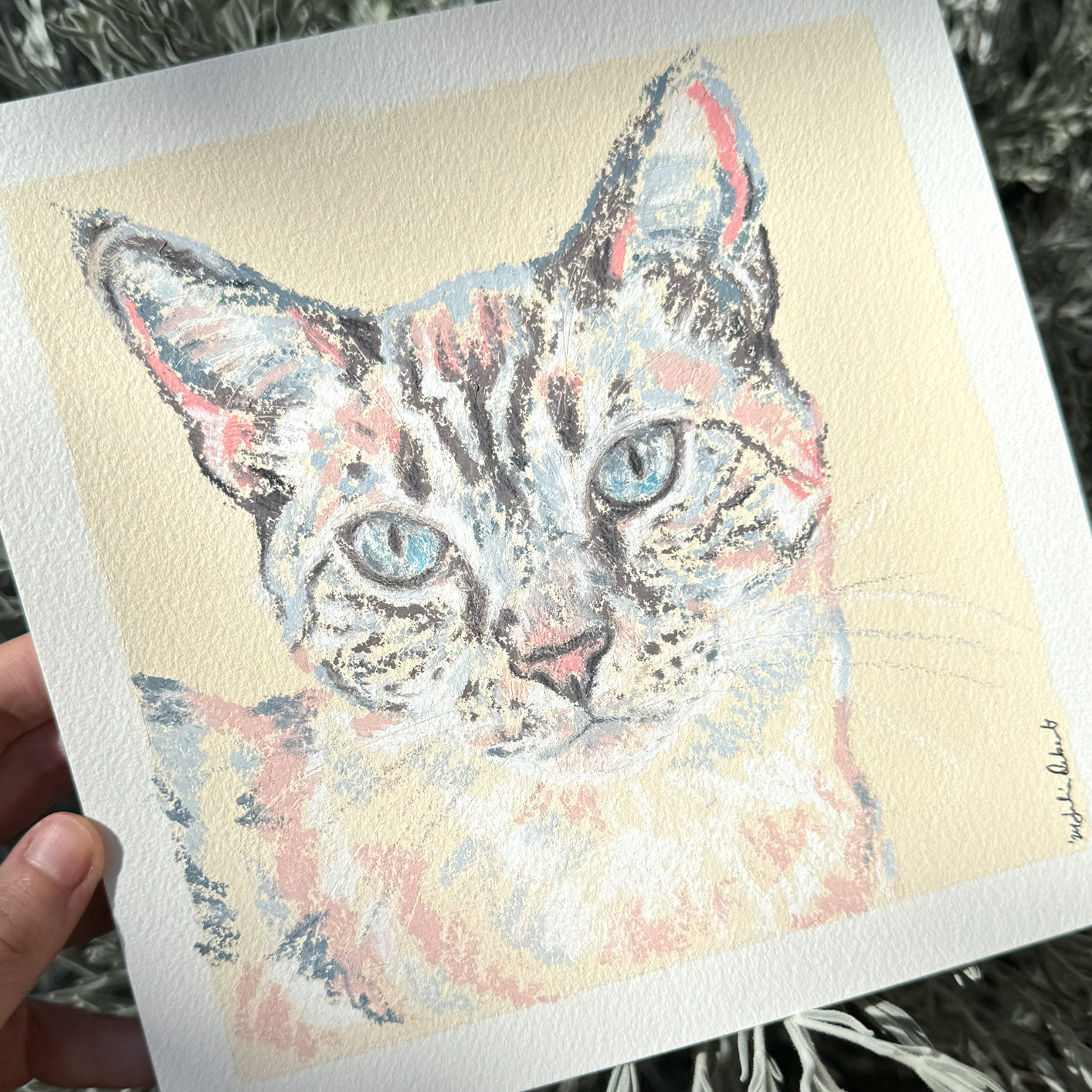 Oil Pastel Pet Commission
