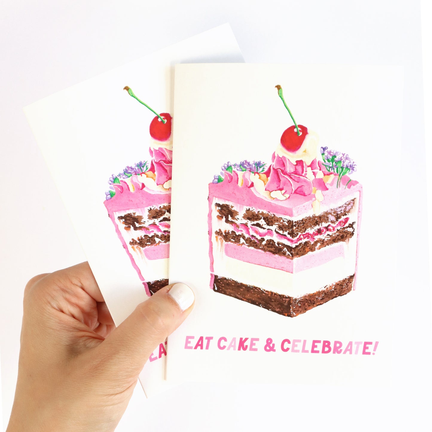Eat Cake & Celebrate Greeting Card