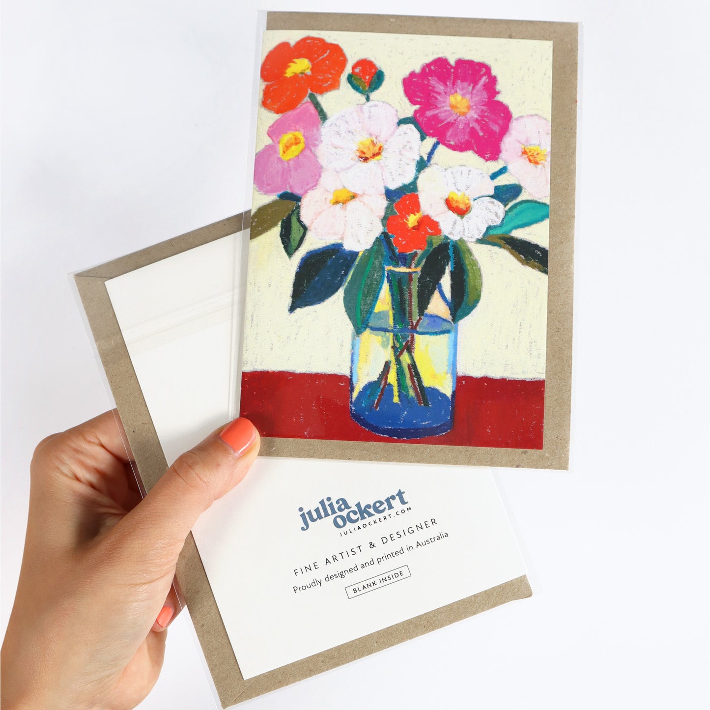 Gathered Garden (Brown) Greeting Card