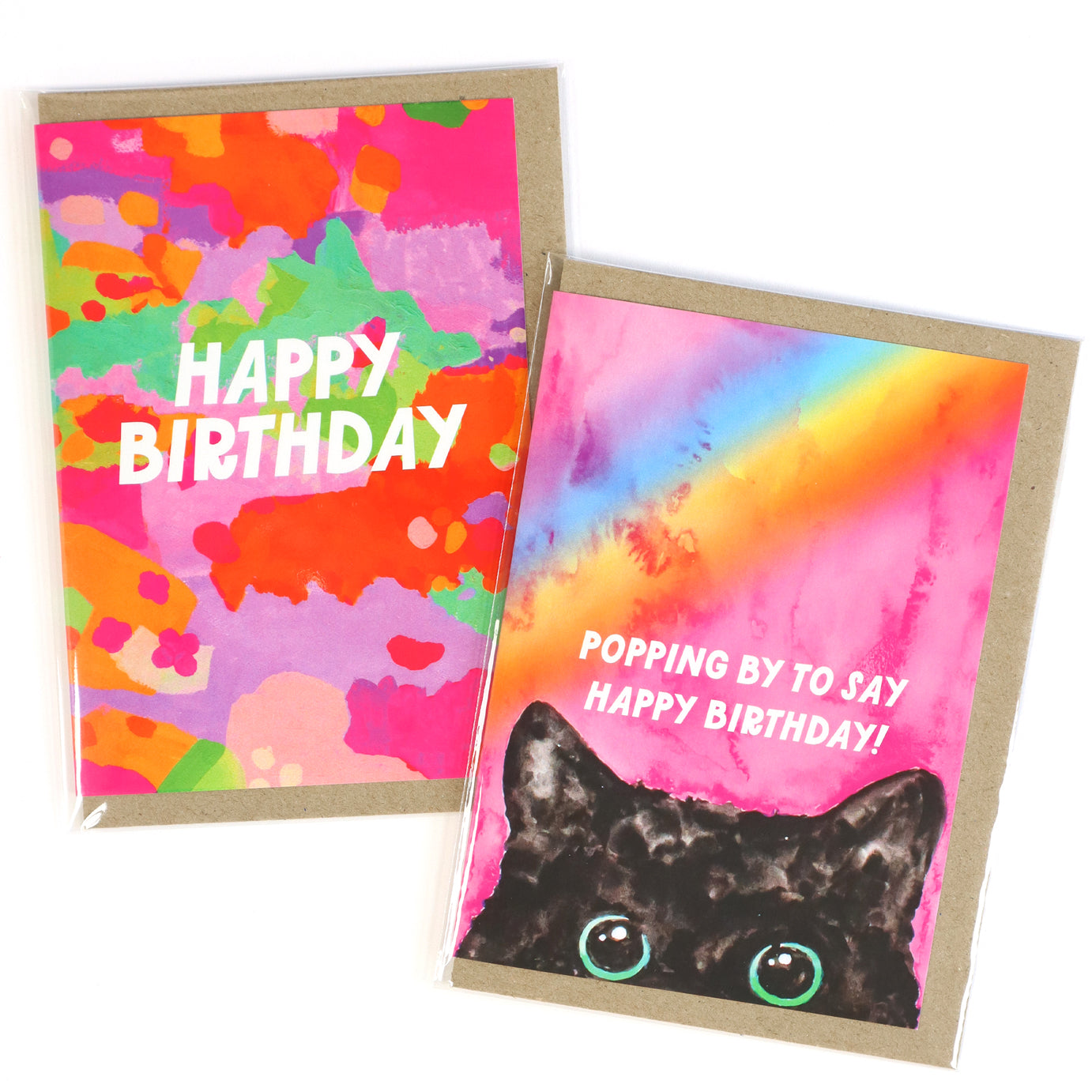 Popping By Birthday Greeting Card