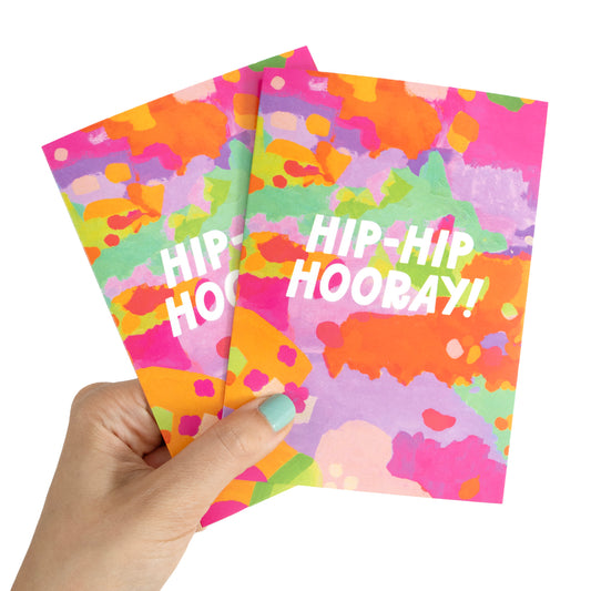 Colourful Hip Hip Hooray Greeting Card