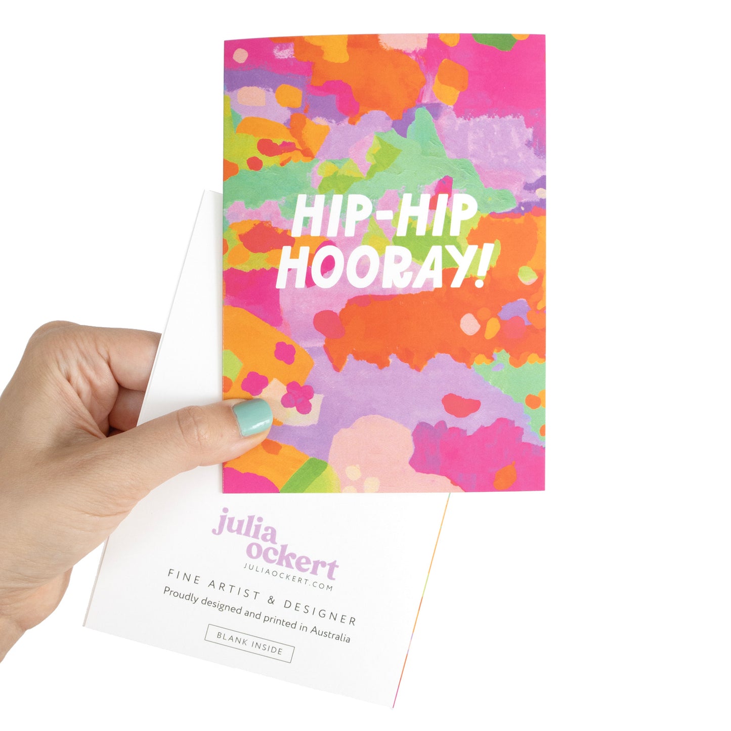 Colourful Hip Hip Hooray Greeting Card