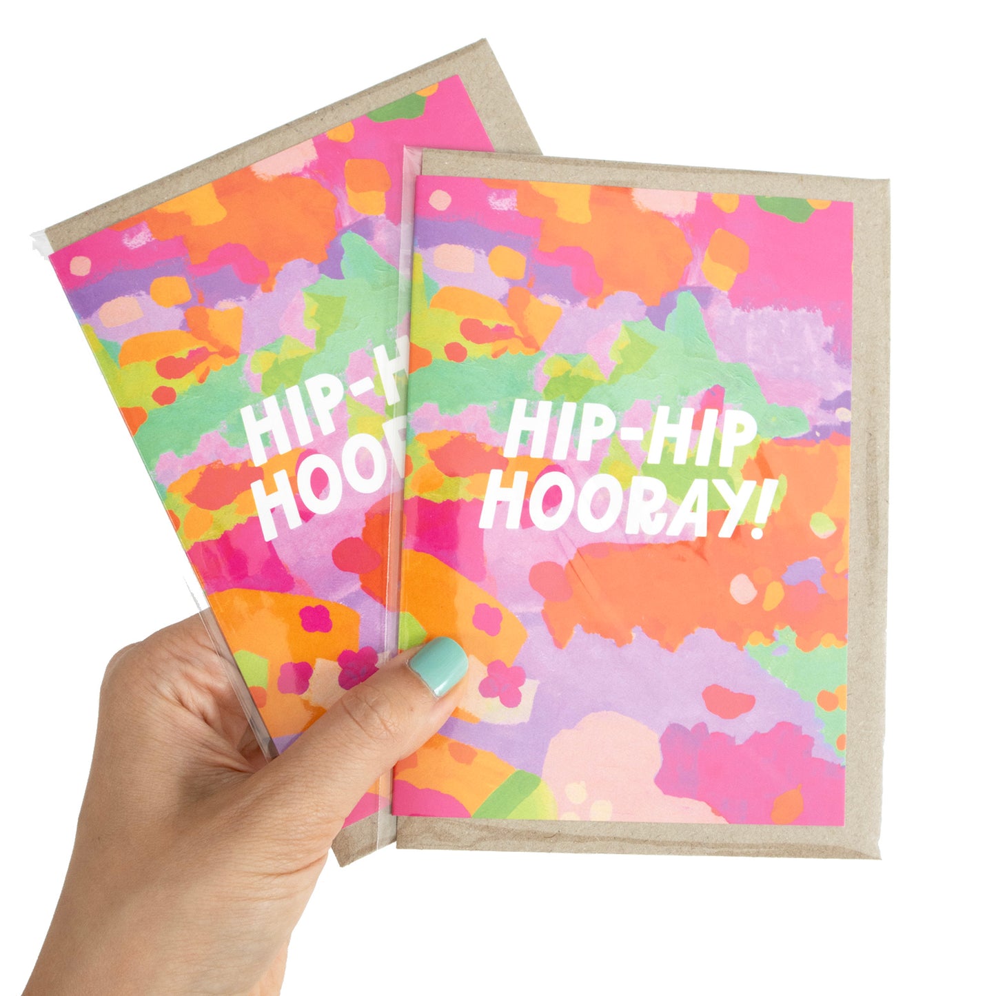 Colourful Hip Hip Hooray Greeting Card