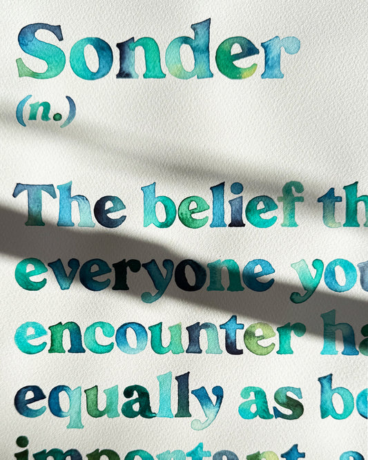 Watercolour Quote Commission