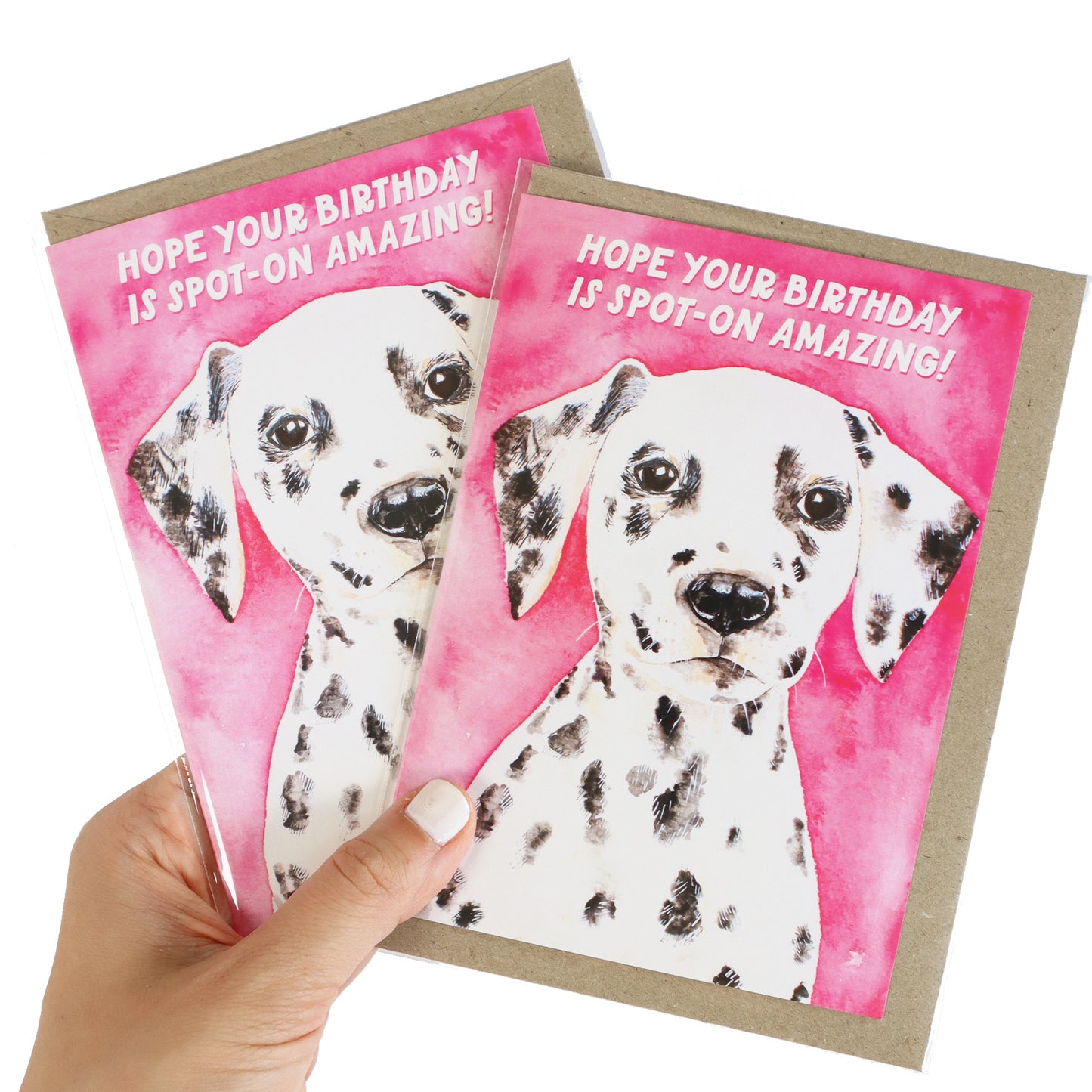 Spot-On Dalmatian Pun Birthday Greeting Card