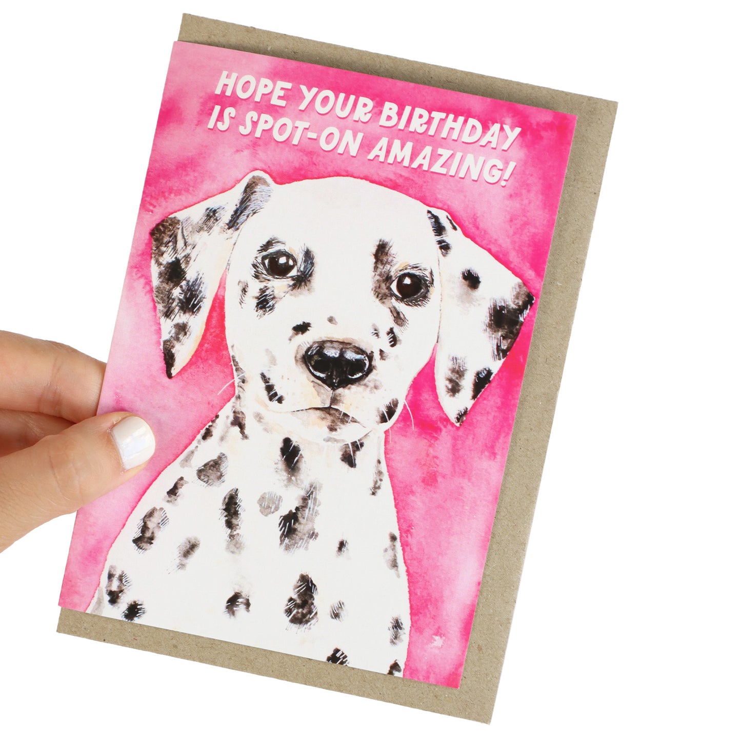 Spot-On Dalmatian Pun Birthday Greeting Card