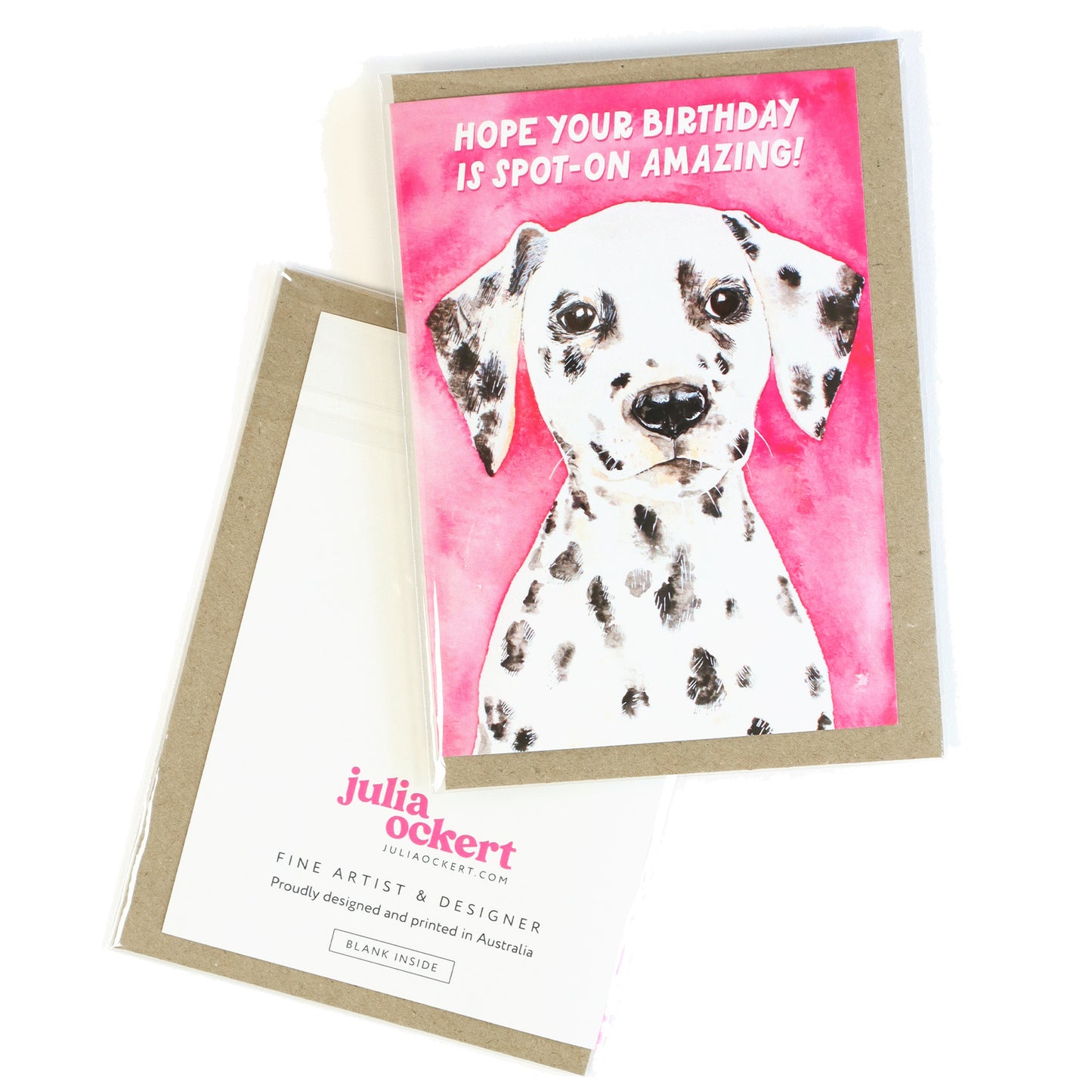 Spot-On Dalmatian Pun Birthday Greeting Card