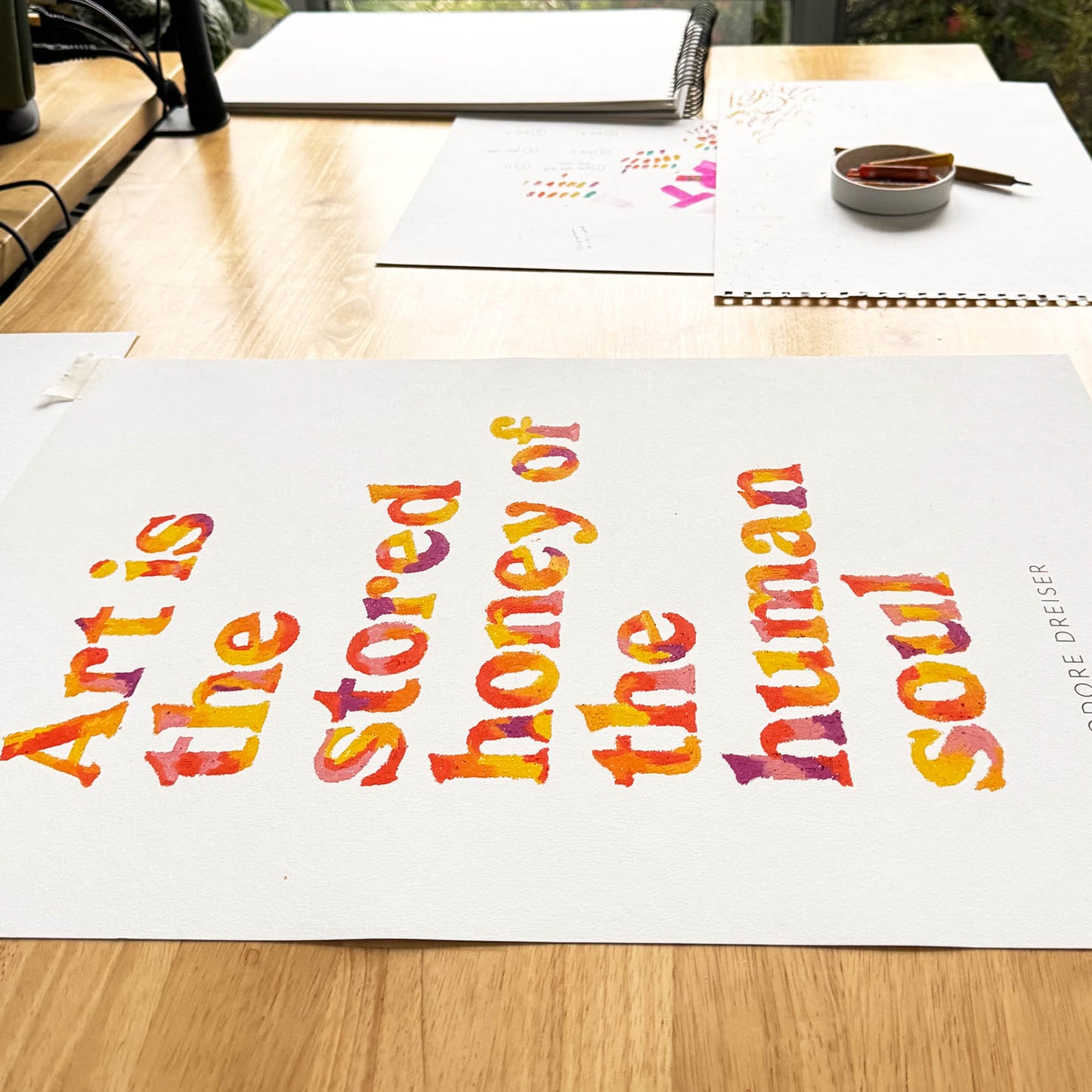 Watercolour Quote Commission