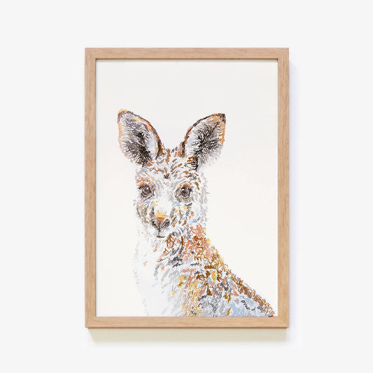 Aussie Animals: Kangaroo Art Print