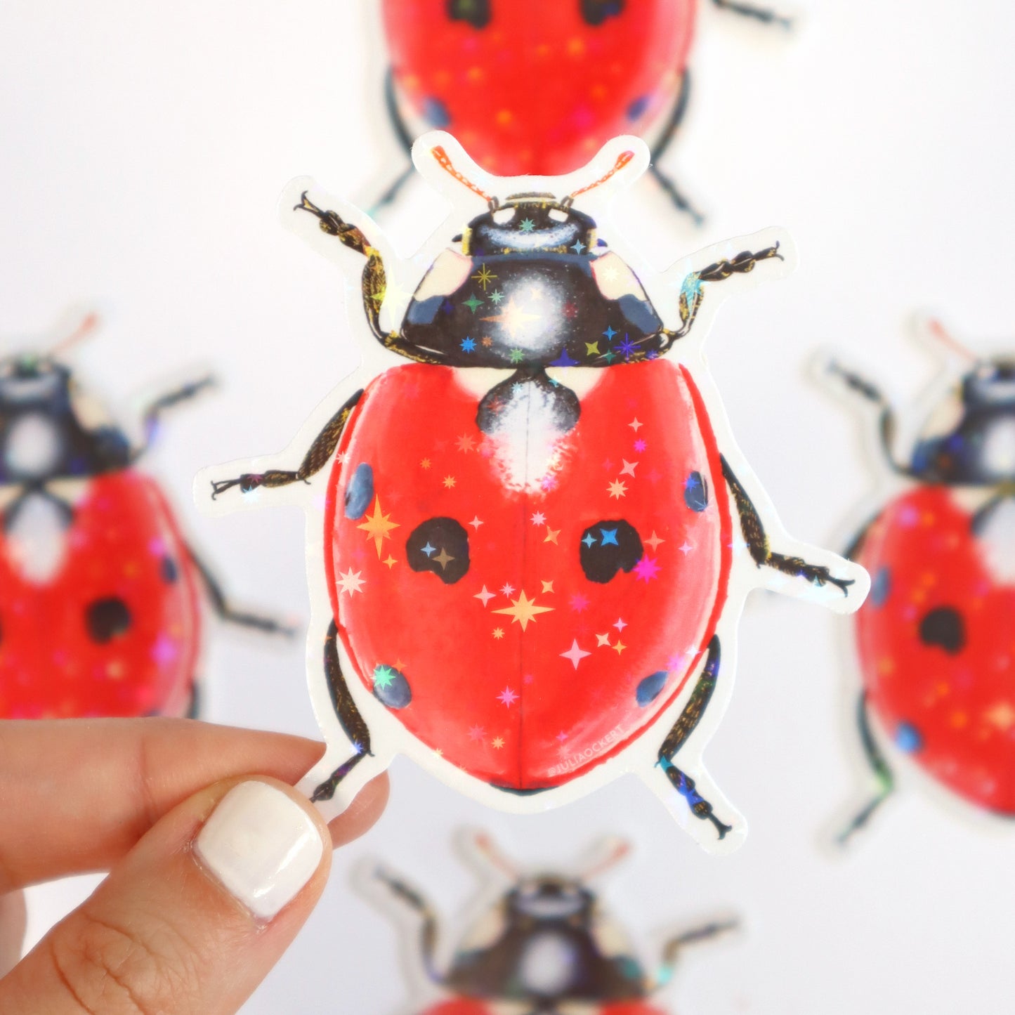 Ladybug Sparkles Sticker