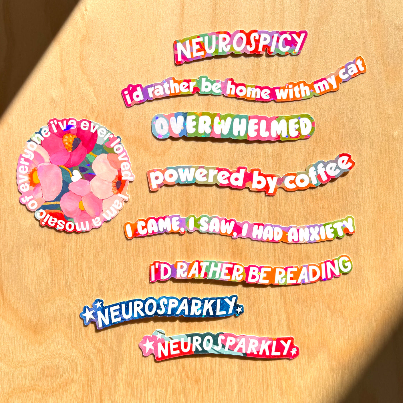 Powdered By Coffee - Funny Type Sticker
