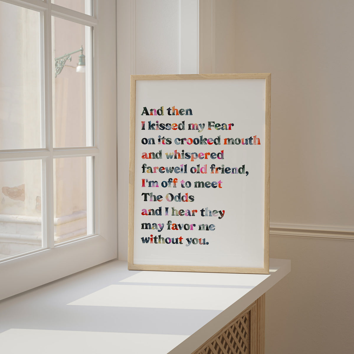 The Odds Watercolour Quote Print