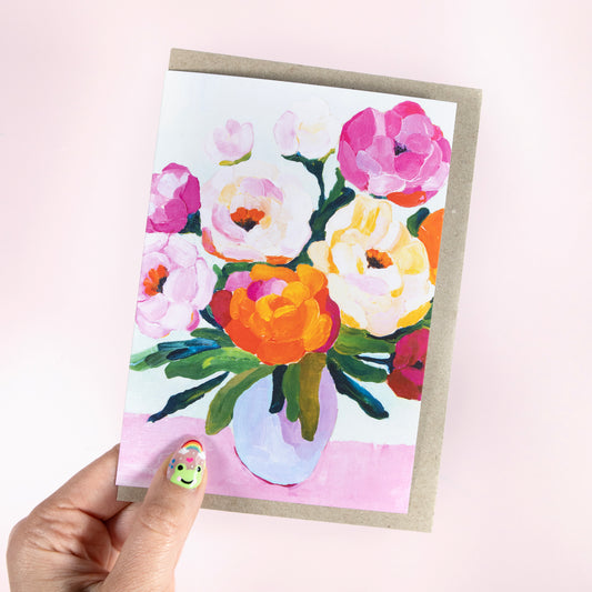 Pastel Bouquet Greeting Card