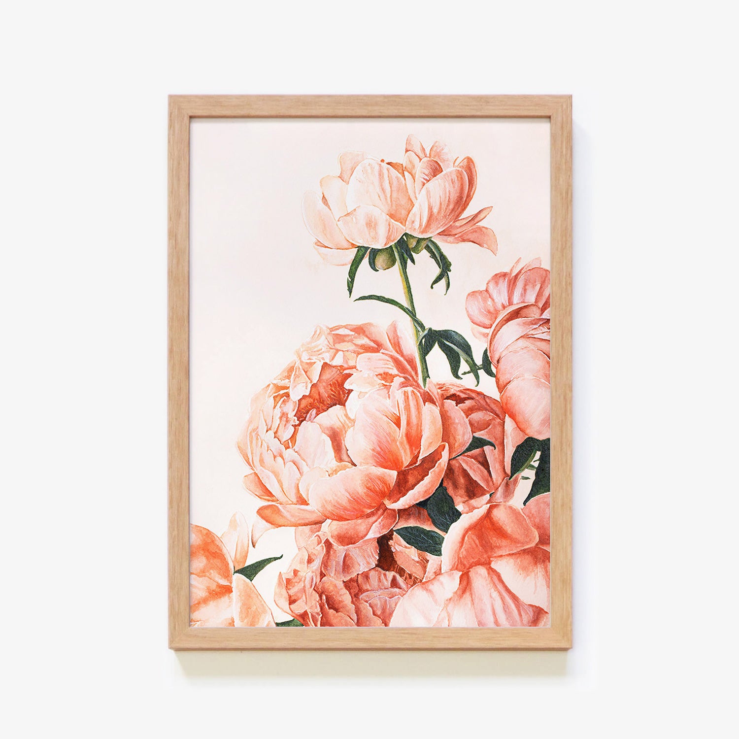 Peony painting Flower painting Floral orders painting Free shipping US