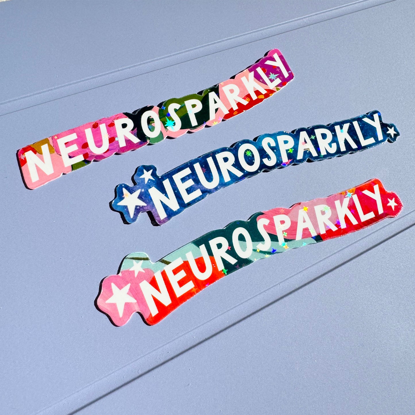 Neurosparkly (3 Designs) Vinyl Sticker