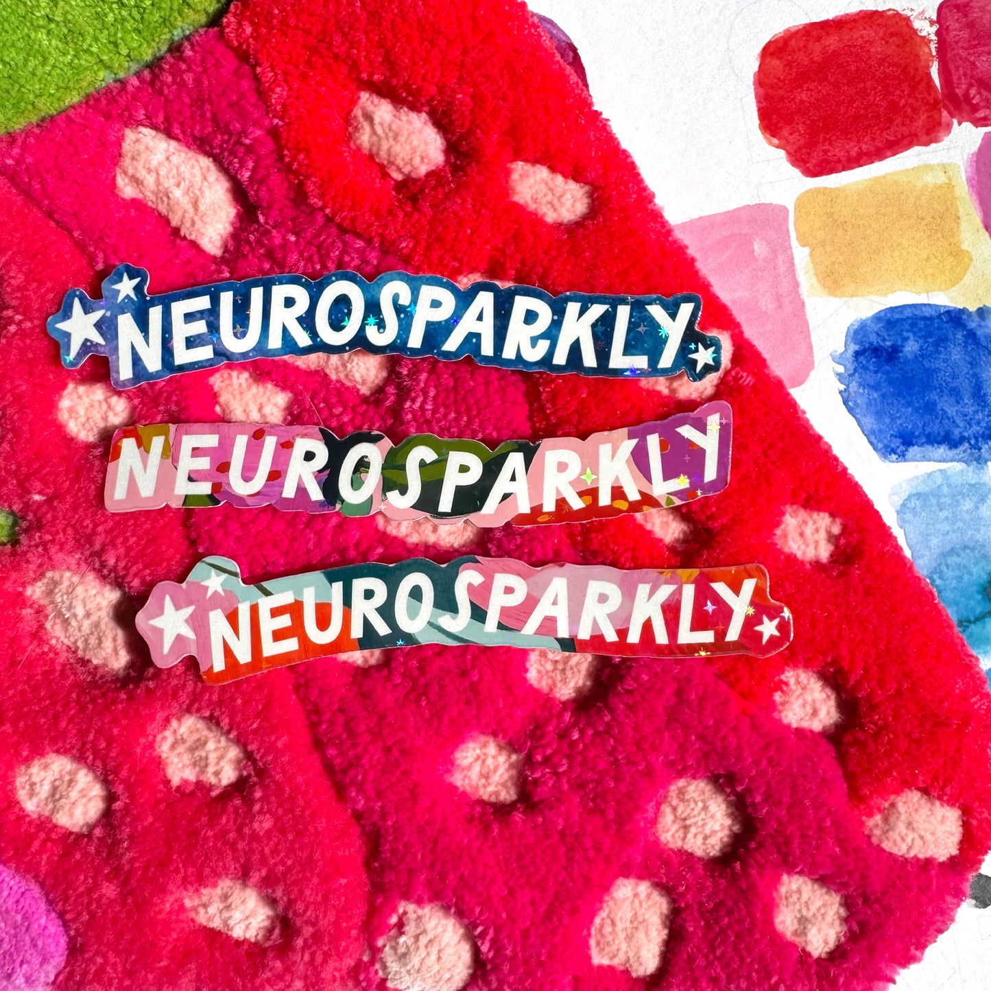 Neurosparkly (3 Designs) Vinyl Sticker