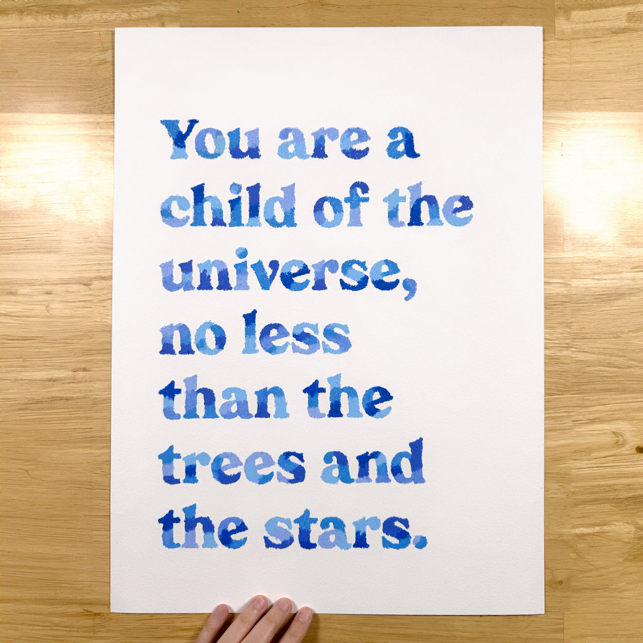 Child Of The Universe Original Quote Artwork