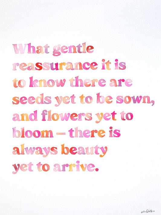 Seeds Yet To Be Sown - Original Watercolour Painting