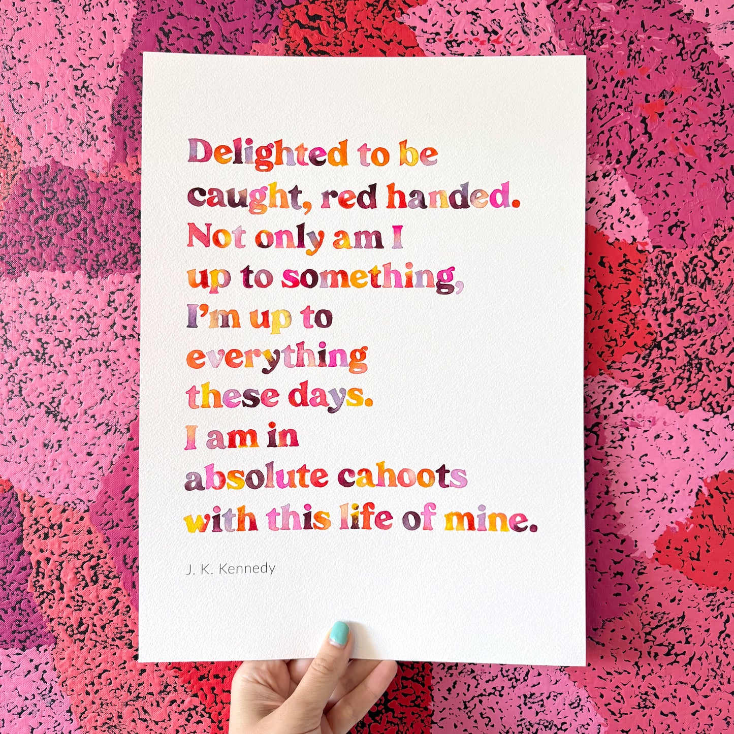 In Absolute Cahoots Poem - Original Watercolour Painting