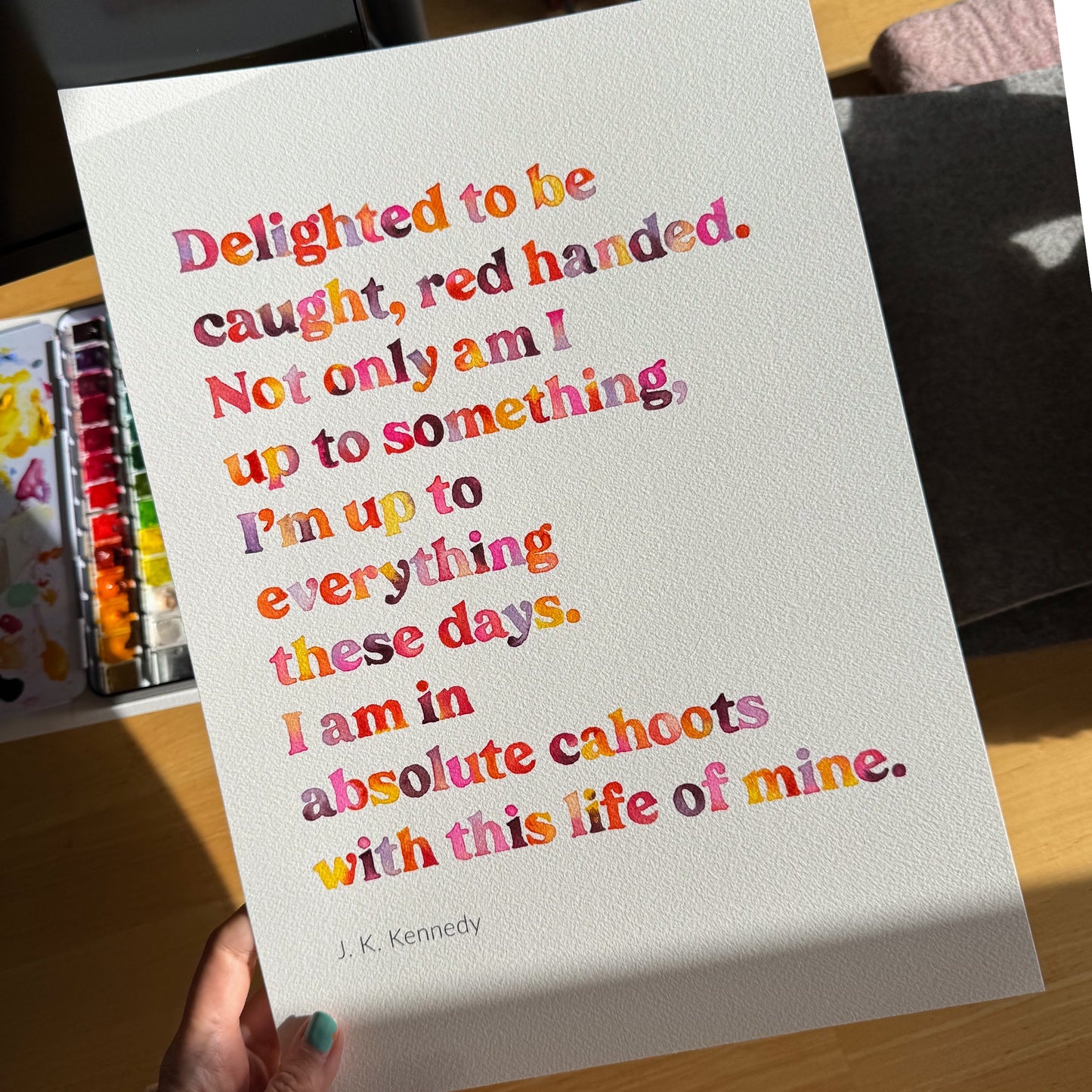 In Absolute Cahoots Poem - Original Watercolour Painting