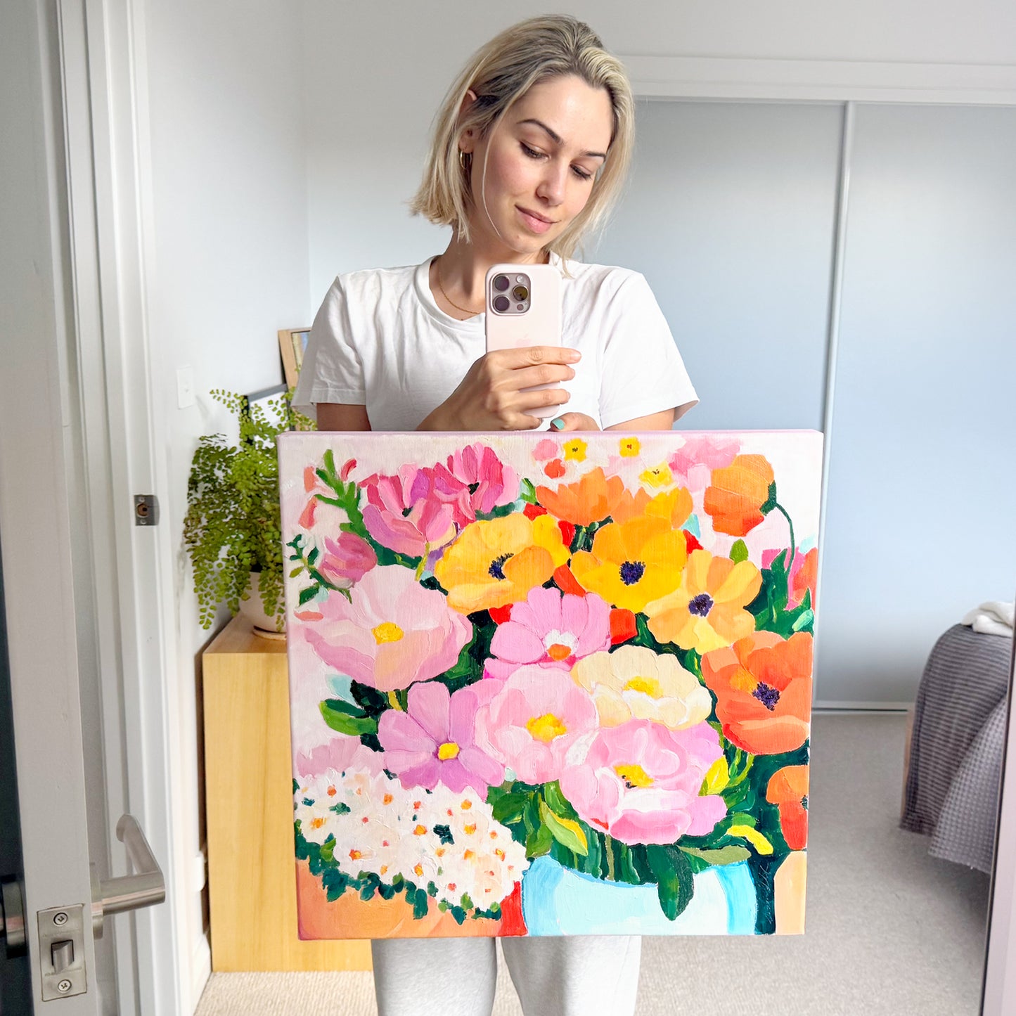 Market Day Flowers Original Artwork