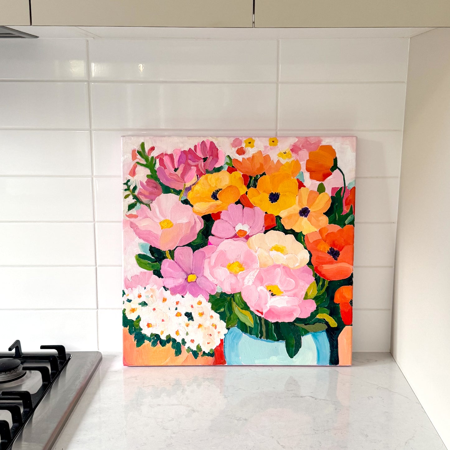 Market Day Flowers Original Artwork