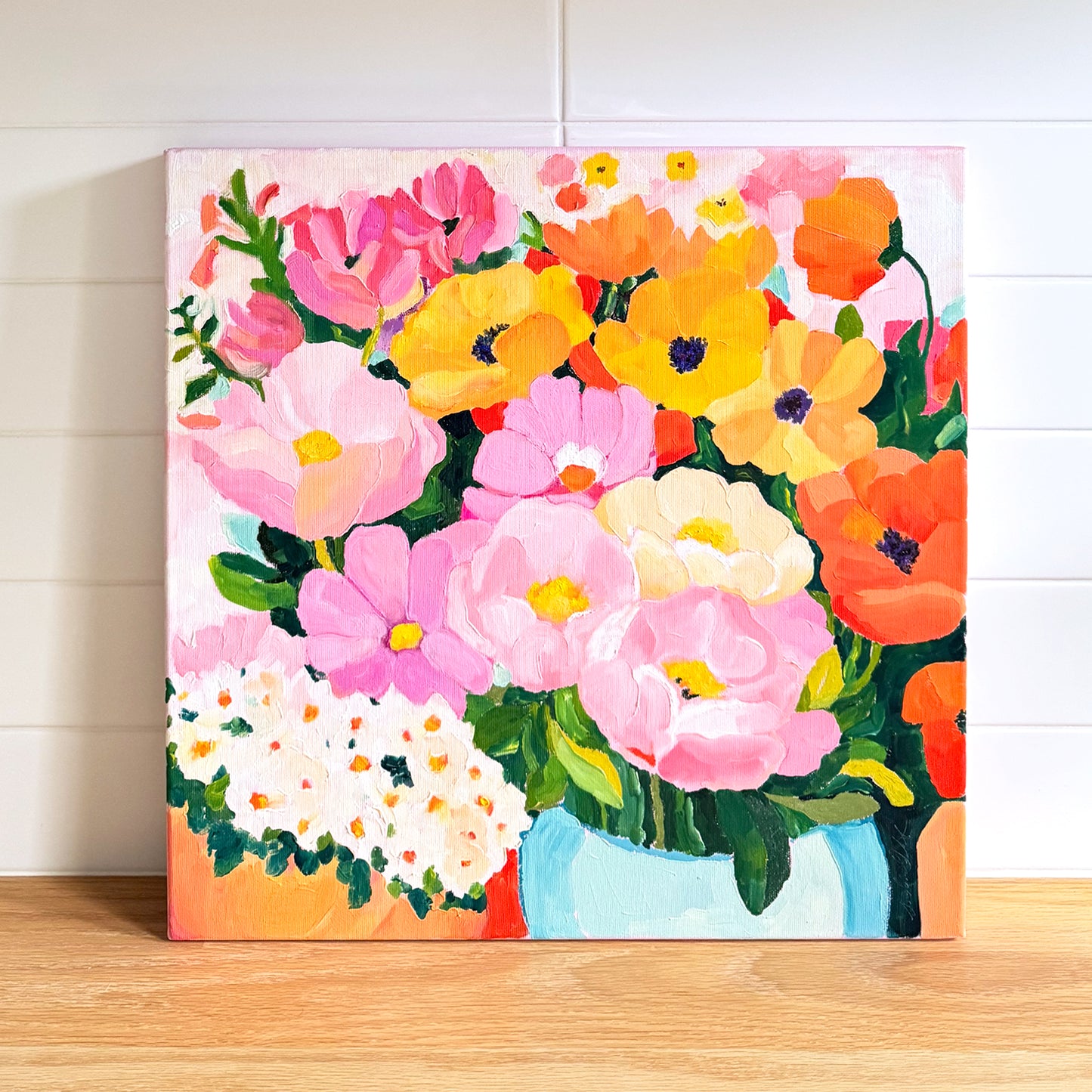 Market Day Flowers Original Artwork