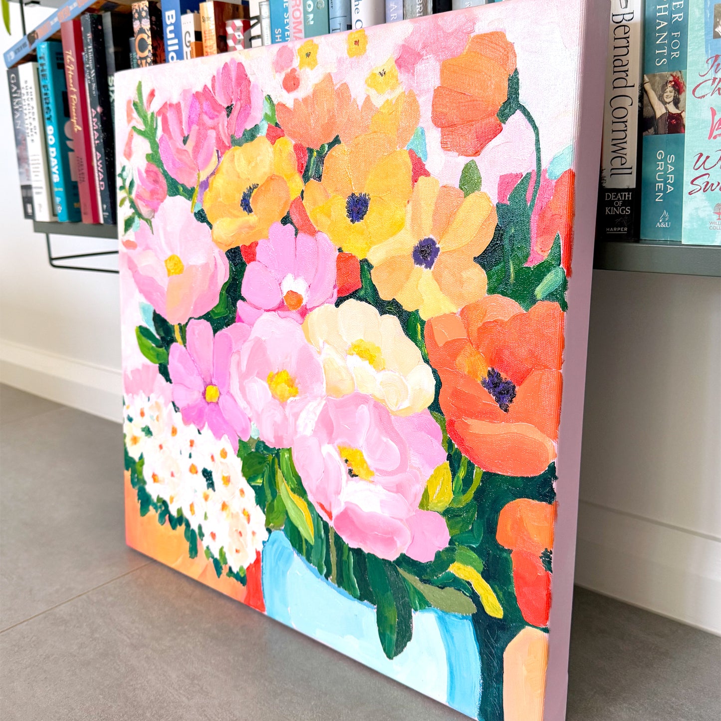 Market Day Flowers Original Artwork