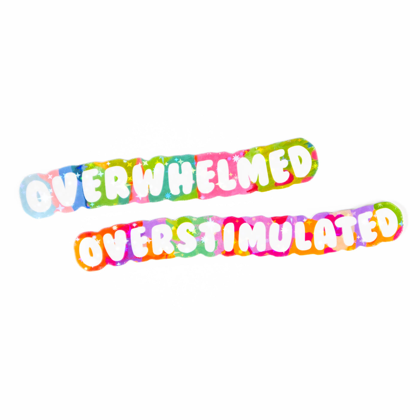 Overstimulated - Funny Type Sticker