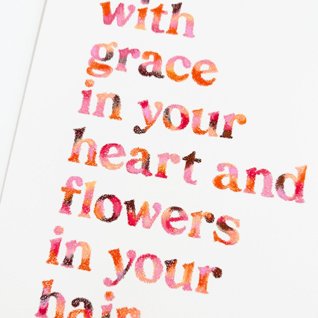 Grace In Your Heart Art Quote