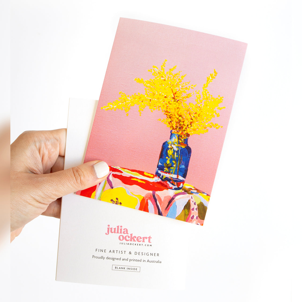 Pink Wattle Greeting Card