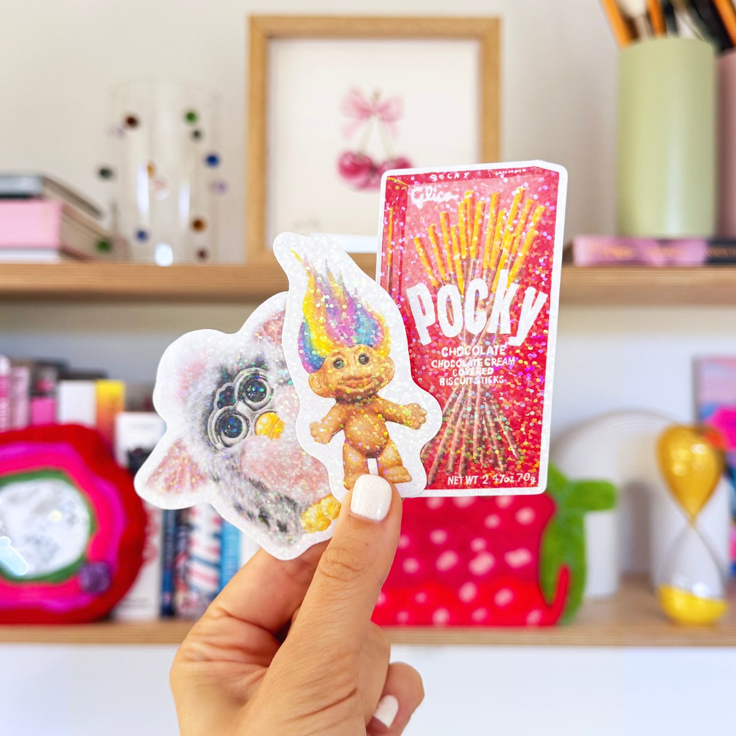 90s Furby Glitter Vinyl Sticker