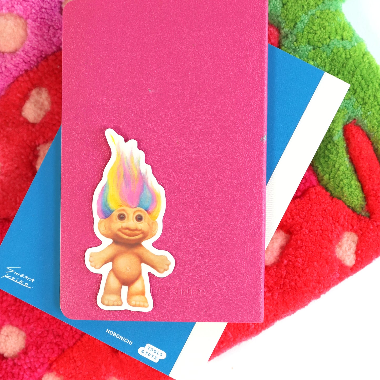 90s Rainbow Troll Doll Holo Vinyl Sticker
